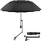HOBVO UPF 50+ Golf Umbrella with Adjustable Universal Clamp, Portable Umbrellas for Rain,