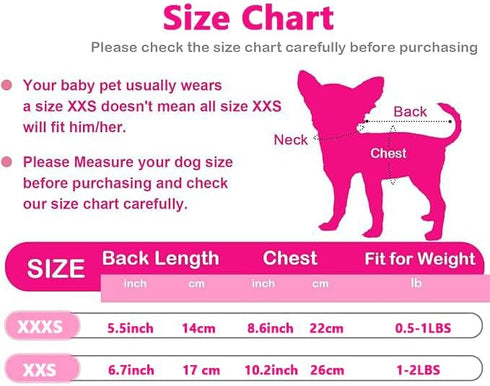 FLAdorepet 3 Packs Teacup Dog Clothes - Winter Warm Fleece Sweater for Mini Newborn Dogs