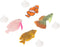 Tnfeeon 4PCS Luminous Simulation Fish, Colorful Silicone Floating Tropical Fish Aquarium Decoration Ornament