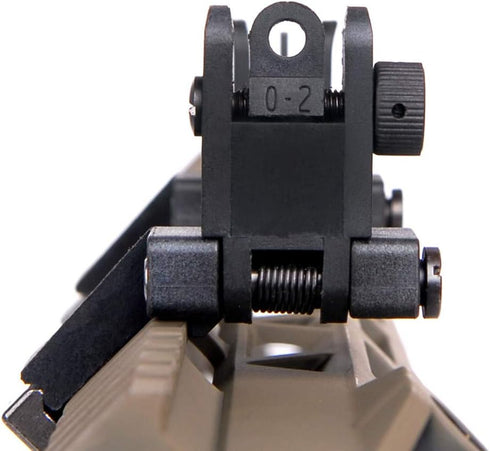 Ultralight 45 Degree Offset Flip Up Sight, Rapid Transition Front and Backup Rear Sight