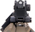 Ultralight 45 Degree Offset Flip Up Sight, Rapid Transition Front and Backup Rear Sight