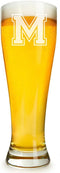 Abby Smith Collegiate Engraved Personalized Pilsner Beer Glass with Initial 16 Oz - Wedding