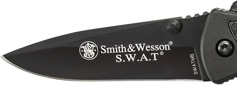 Smith & Wesson Benji Folding Keychain Knife, 2.5in High Carbon S.S., 1.75in Modified Tanto Blade