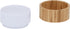 Billie Elevated Ceramic Pet Bowl with Bamboo Stand - Brown