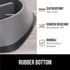 GORILLA GRIP Patent Pending Slow Feeder Dog Bowls - Interactive Puzzle Toy for Dogs and Cats, 2 Cup, Gray