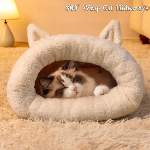 GDCARSL Cozy 360 Sleeping Bag for Cats, Self Warming Cat Sleeping Bag for Indoor Cats, Wrap Cat Hideaways Pet Snuggle