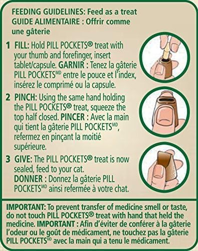 Greenies Pill Pockets, Salmon Treats for Cat, 45 oz, 1 pk