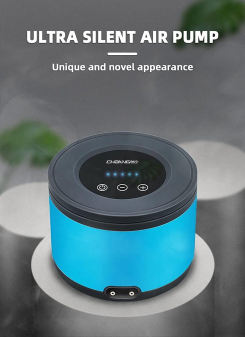 Aquarium Air Pump Dual Outlets, Ultra Quiet 20-600 Gallons, 5W Silent Water Oxygen Aerator Pump