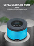 Aquarium Air Pump Dual Outlets, Ultra Quiet 20-600 Gallons, 5W Silent Water Oxygen Aerator Pump