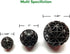 J-star 100pcs 0.62-Inch Aquarium Bio Balls Filter Media with Media Bags for Fish Tank and Pond