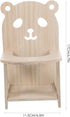 4.52X3.93X6.69 Inch POPETPOP Handmade Wooden Hamster Chair with Tray Small Pet Feeding High Chair for Hamsters Guinea