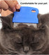 Patty Both Pet Lice & Flea Removal Comb/Brush, Stainless Steel Teeth, Sturdy Plastic Handle for Easy Cleaning (Blue)
