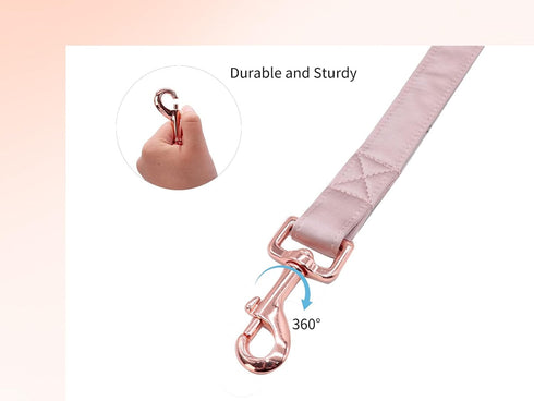Unique Style Paws Silk Dog Leash, Durable with Welded D-Ring and Comfortable Handle for Small Medium Large Dogs