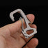 FULLGUEEN Titanium Heavy Duty Keychain Carabiner, Multifunctional EDC Key Clip with Bottle Opener