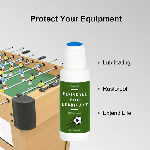 100% Pure Silicone Foosball Rod Lubricant for Sports Arcade Soccer Game Accessories, Foosball Rod Lubricant with Dauber