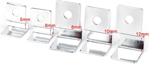 TOPINCN 4Pcs Aquarium Cover Bracket Stainless Steel Fish Glass Cover Clips Fish Lid Holder Support(10mm)