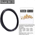 YBEKI 2500mm Kevlar Teflon Hydraulic Disc Brake Hose Kit with Brass Fittings, Compatible with Shimano SRAM