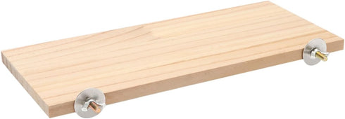 Wontee Wooden Bird Perch Stand for Cockatiels, Conures, Rats, Gerbils, Chinchillas, and Squirrels (M)