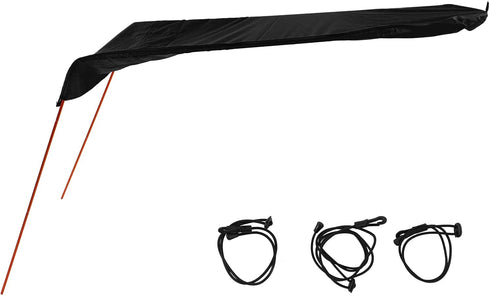 Kayak Sun Shade Canopy, Waterproof Foldable Oxford Fabric Sunshade Awning for Boat and Canoe