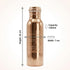 Generic 34 Oz Hammered Immediately Pure Copper Water Bottle Extra Large Ayurvedic Drinking Vessel Drink More Water