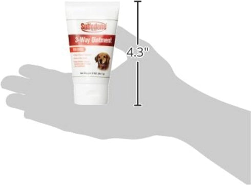 Sulfodene Dog Wound Care 3-Way Ointment, 2 Ounce, Relieves Pain & Prevents Infection