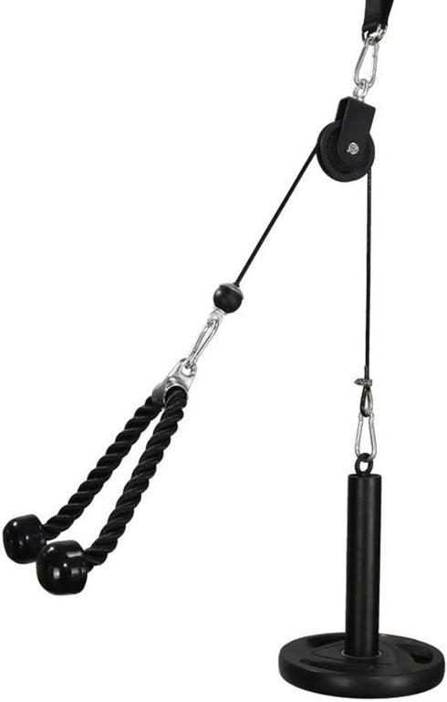 Fitness Pulley Cable System - Gym Cable Pulley Attachments for LAT Pull Down Fitness Equipment
