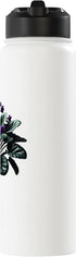 African Violet Lover Gifts and Apparel African Violet Flower Plant Botanical Stainless Steel Insulated Water Bottle