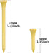 Wooden Golf Tees 3-1/4 inch 100 Count & 1-1/2 inch 20 Count, Golf Wood Tees (83mm & 38mm)