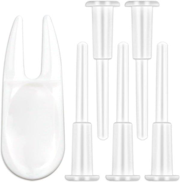 Zoolinn 5 Air Stopper Plugs + 1 Remover Tool Exercise Ball Plug Replacement