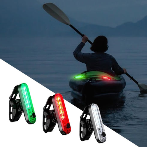 LED Navigation Lights - 6PCS USB Charging Kayak Lights for Night Kayaking, Boat, Yacht, Canoe