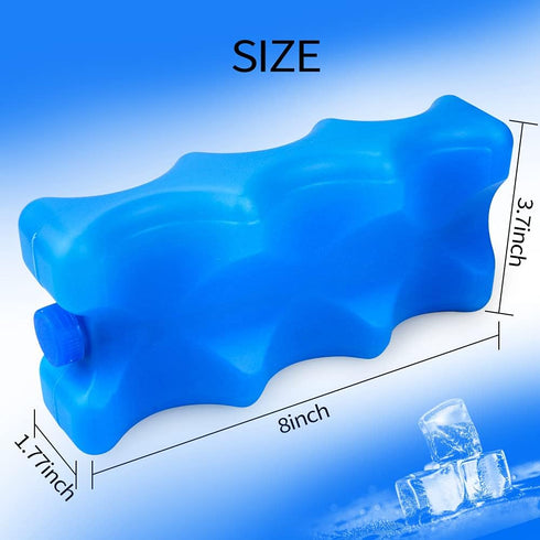 ISUSSER Pack 3 Packs Packs of Reusable Ice for Breastmilk Storage, Bottle Ice for Cool Cooler Bag, Breakfast, Lunch
