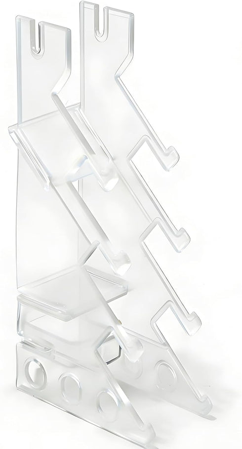 KAKUPPA 5-Slot Mini Fingerboard Display Rack, Transparent Acrylic Finger Skateboard Storage Stand, Finger Board