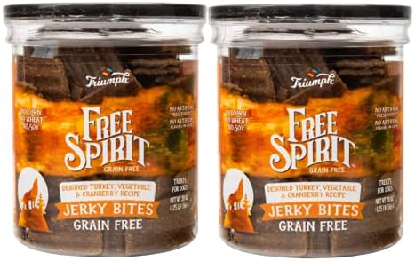 Triumph Dog Turkey, Pea, & Berry Grain Free Jerky - 2 Pack (24 oz) RCVNM2