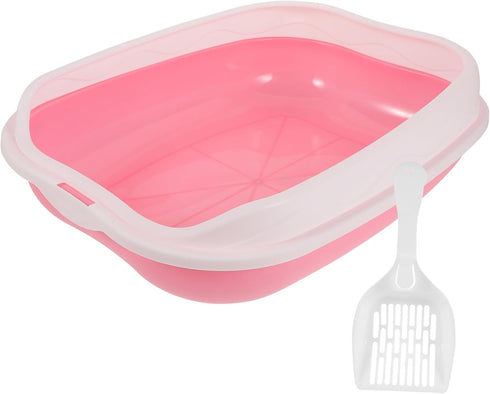 1 Set Cat Litter Box Portable Litter Box Plastic Bins Portable Potty