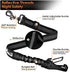 SlowTon Adjustable Dog Seat Belt, 2 in 1 Latch Bar Attachment Dog Car Seatbelt with Elastic Nylon Bungee Buffer (Black)