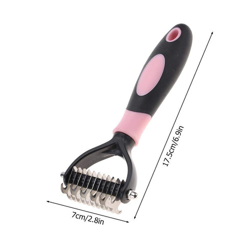 Fdit Pet Comb - 2 Sided Professional Knot Comb Brush for Dog Cleaning, Hair Removal, Grooming Tool