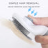 Generic Dog & Cat Brush, Self Cleaning Slicker Grooming Brush for Shedding, Deshedding Rake, Comb (Grey)