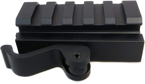 Monstrum Tactical Low Profile Picatinny Riser Mount, Quick Release for Red Dots, Scopes, 0.5 inch H x 2.5 inch L