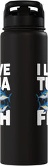 Passionate Tuna Anglers Enthusiasts I Love Tuna Fish Enthusiast Expression Stainless Steel Insulated Water Bottle