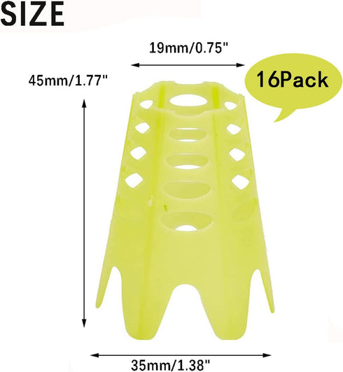 Golf Simulator Tees - Indoor Plastic Practice Golf Mat Tees for Winter Turf and Driving Range