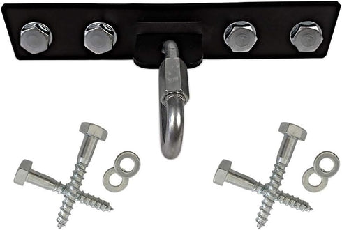 Qualward Heavy Bag Hanger Bracket for Wood Beam, Stainless Steel Swing Hangers for Ceiling Wall Mount