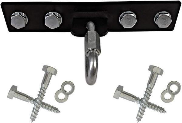 Qualward Heavy Bag Hanger Bracket for Wood Beam, Stainless Steel Swing Hangers for Ceiling Wall Mount