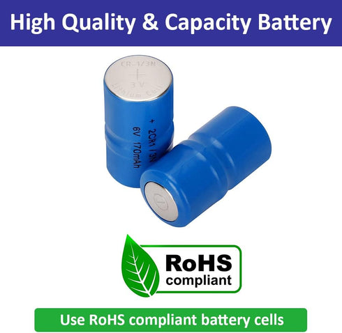 2CR1/3N 6 Volt Replacement Battery for Pet Stop, Dog Guard, Perimeter and Extreme Dog Collars 2-Pack