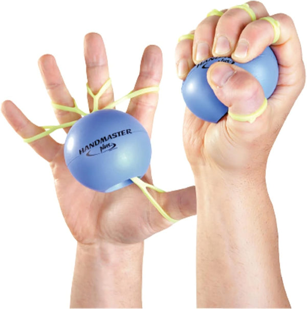 Physical Therapy Hand Exerciser - Forearm Exerciser with Stress Relief Ball - Finger Strengthener, Purple