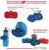 5 Rolls Portable Silicone Dog Poop Bags with Dispenser - Plastic Pooper Scoopers & Bags for Outdoor Travel