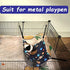 Ferret Hammock Bed, Rat Guinea Pig Cage Accessories Kit Set with Hideouts Cave and Staff House (Black Galaxy)