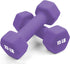Portzon Weights Dumbbells Set of 2 Neoprene Dumbbells, 10 Colors Options, 1-15 LB, Anti-Slip, Hex Shape