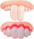 Tiosen 2Pcs Funny Dog Silicone Dentures, Dog Toys,Funny Teeth Braces, Dog Christmas Costume Suitable Dog Chew Toys Pet