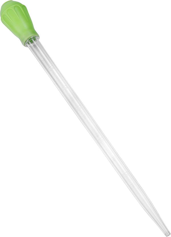 50 ML Coral Feeder Long Syringe, Aquarium Dropper Pipette for Marine Fish Feeding (Green/Long Syringe)