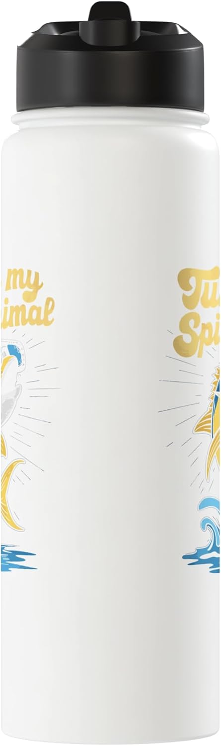 Tuna Fish Tuna Lovers Tuna Is My Spirit Animal Stainless Steel Insulated Water Bottle